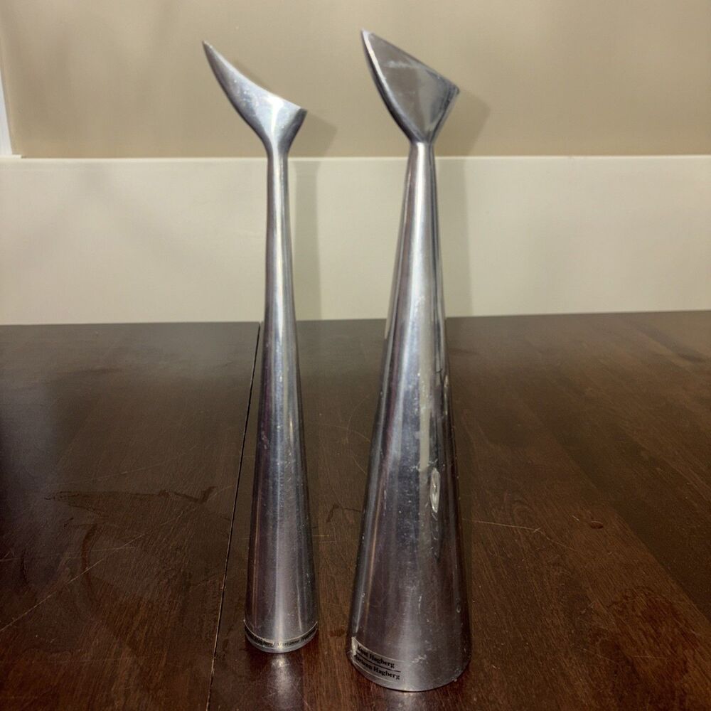 Vintage Marianne & Knut Hagberg - Modernist Design Aluminum Sculptures